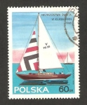 Stamps Poland -  campeonato del mundo de vela, clase finn