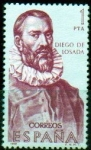 Stamps : Europe : Spain :  Forjadores de América