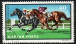 Stamps Hungary -  Carrera de caballos