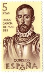 Stamps Europe - Spain -  ESPAÑA - Forjadores de América Diego García de Paredes 