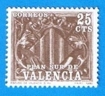 Stamps Spain -  10  Escudo de Valencia