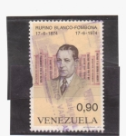 Stamps Venezuela -  Rufino Blanco- Fombona 1874-1974