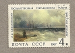 Stamps Russia -  Barcos en la tempestad