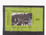 Stamps Venezuela -  Historia del transporte- metro de Caracas