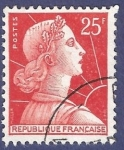 Stamps France -  FRA Yvert 1011C Marianne de Muller 25