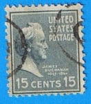 Stamps United States -  James Buchaman