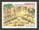 Stamps Dominica -  Navidad 81, trabajando en el almacén