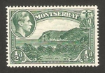 Stamps United Kingdom -  Montserrat, george VI, bahia carrs