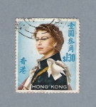 Stamps Hong Kong -  Reina Isabel II