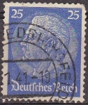 Stamps Germany -  Deutsches Reich 1933 Scott 425 Sello 85 Cumpleaños de Von Hindenburg 25 Usado Michel522 Alemania