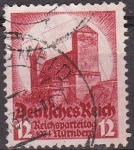 Stamps Germany -  Deutsches Reich 1934 Scott 443 Sello Nuremberg Día del Partido 12 usado Michel547 Yvert512 Alemania 