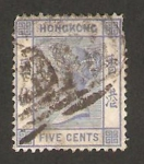 Stamps Hong Kong -  reina victoria
