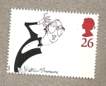 Stamps United Kingdom -  Caricaturas comediantes