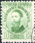 Stamps Spain -  ESPAÑA 1932 664 Sello º Personajes Joaquin Costa 10c Republica Española