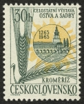 Stamps Czechoslovakia -  REPUBLICA CHECA - Jardines y castillo de Kroměříž