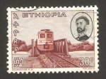 Stamps Ethiopia -  emperador haile selassie, ferrocarril