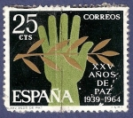 Stamps Spain -  Edifil 1576 XXV años de paz 0,25