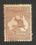 Stamps Oceania - Australia -  mapa de la isla y canguro