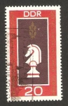Stamps Germany -  campeonato mundial de ajedrez por equipos de estudiantes en drede 