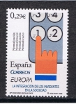 Stamps Spain -  Edifil  4261  Europa. La integración de los invidentes y los sordos en la sociedad.  