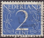 Stamps Netherlands -  Holanda 1946-57 Scott 283 Sello Serie Numeros usado Netherland