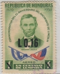 Stamps Honduras -  Abraham Lincoln