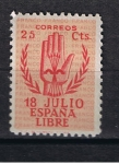 Stamps Spain -  Edifil  852  II Aniversario del Alzamiento Nacional.  