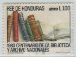 Stamps : America : Honduras :  Biblioteca y Archivo Nacionales