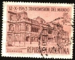 Stamps Argentina -  Casa Rosada. Transmisión de mando año 1963.