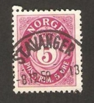 Stamps Norway -  trompeta postal