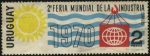 Stamps Uruguay -  2da. feria mundial de la industria en Montevideo, año 1970.