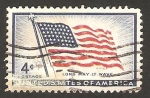 Stamps United States -  centº de la bandera