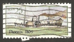 Stamps United States -  1855 - Barco a vapor, Phoenix 1809