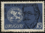 Stamps Uruguay -  José Enrique Rodó 1871-1917. Escritor. Unión postal de la Américas y España.