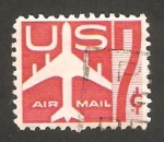 Stamps United States -  Avión