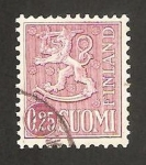 Stamps Finland -  león rampante