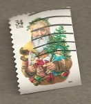 Stamps United States -  Papa noel