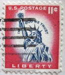 Stamps United States -  estatua de la libertad