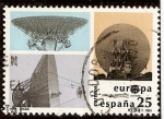 Stamps Spain -  Europa espacial. Estación de seguimiento INTA-NASA