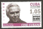 Stamps Cuba -  cine cubano, santiago alvarez, cineasta