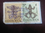 Stamps America - Costa Rica -  Arquelogía Costarricense (Idolo Maya)