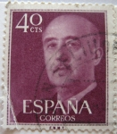 Stamps Spain -  general franco