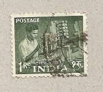 Stamps India -  Obrero