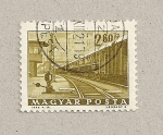 Stamps Hungary -  Vias del tren