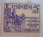 Stamps Spain -  pro victimas de la gurra