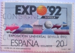 Stamps Spain -  expo'92 sevilla