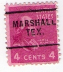 Stamps : America : United_States :  JAMES MADISON