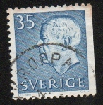 Stamps Sweden -  Rey Gustavo VI Adolfo de Suecia
