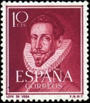 Stamps Spain -  Literatos