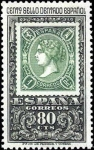 Stamps Spain -  Centenario del primer sello dentado